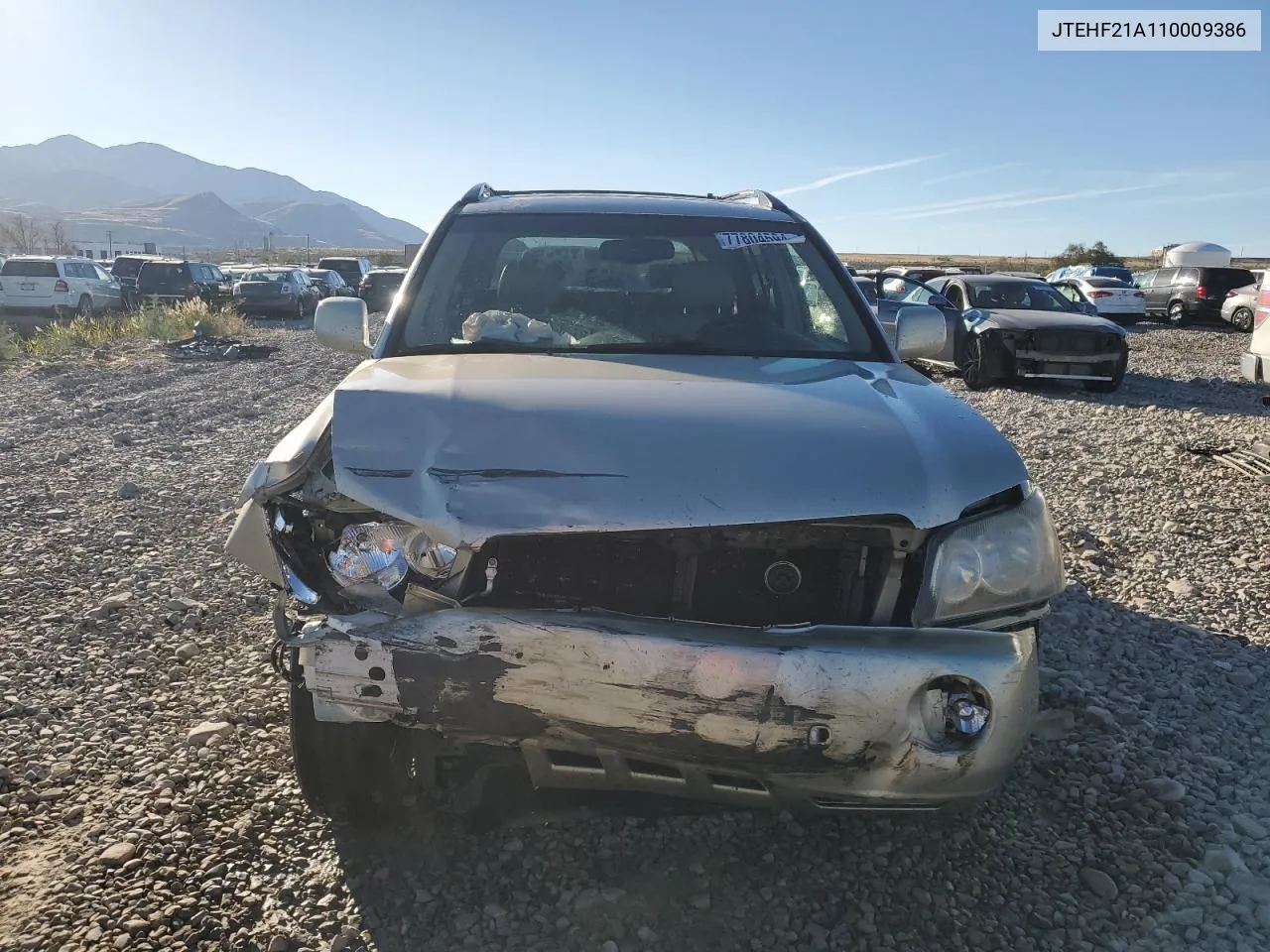 2001 Toyota Highlander VIN: JTEHF21A110009386 Lot: 77804594