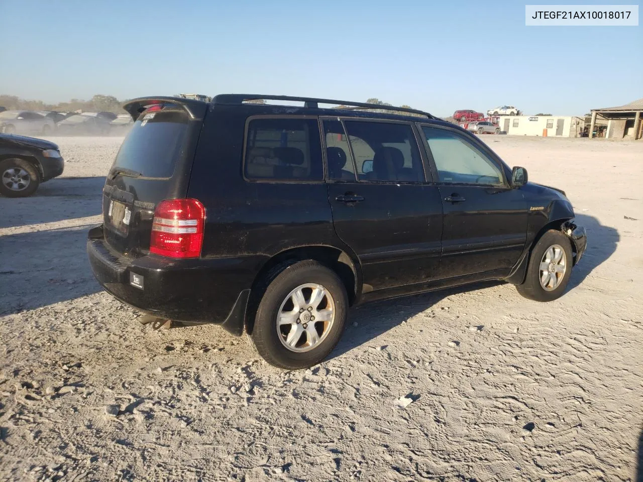 2001 Toyota Highlander VIN: JTEGF21AX10018017 Lot: 77811904