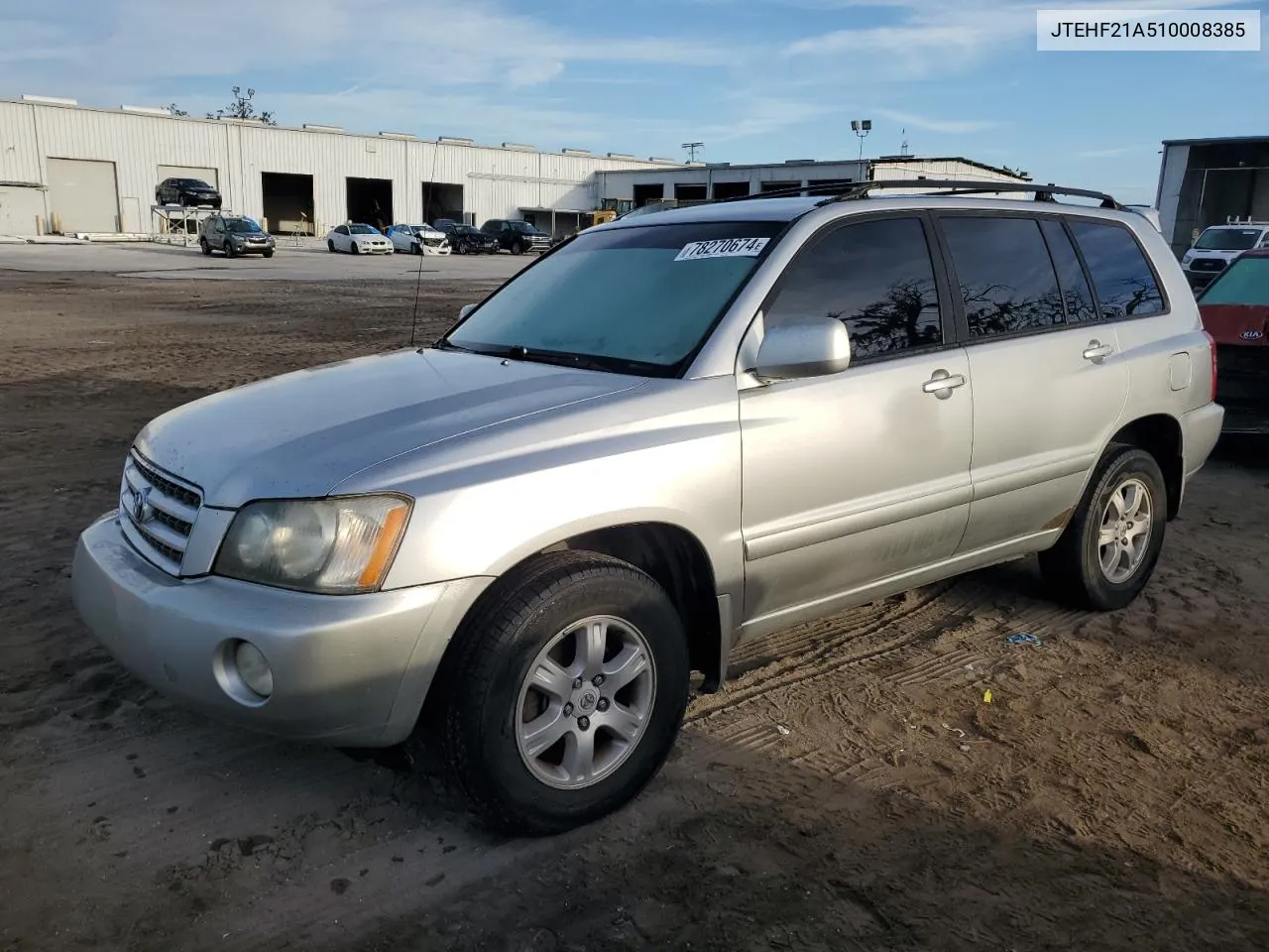 2001 Toyota Highlander VIN: JTEHF21A510008385 Lot: 78270674