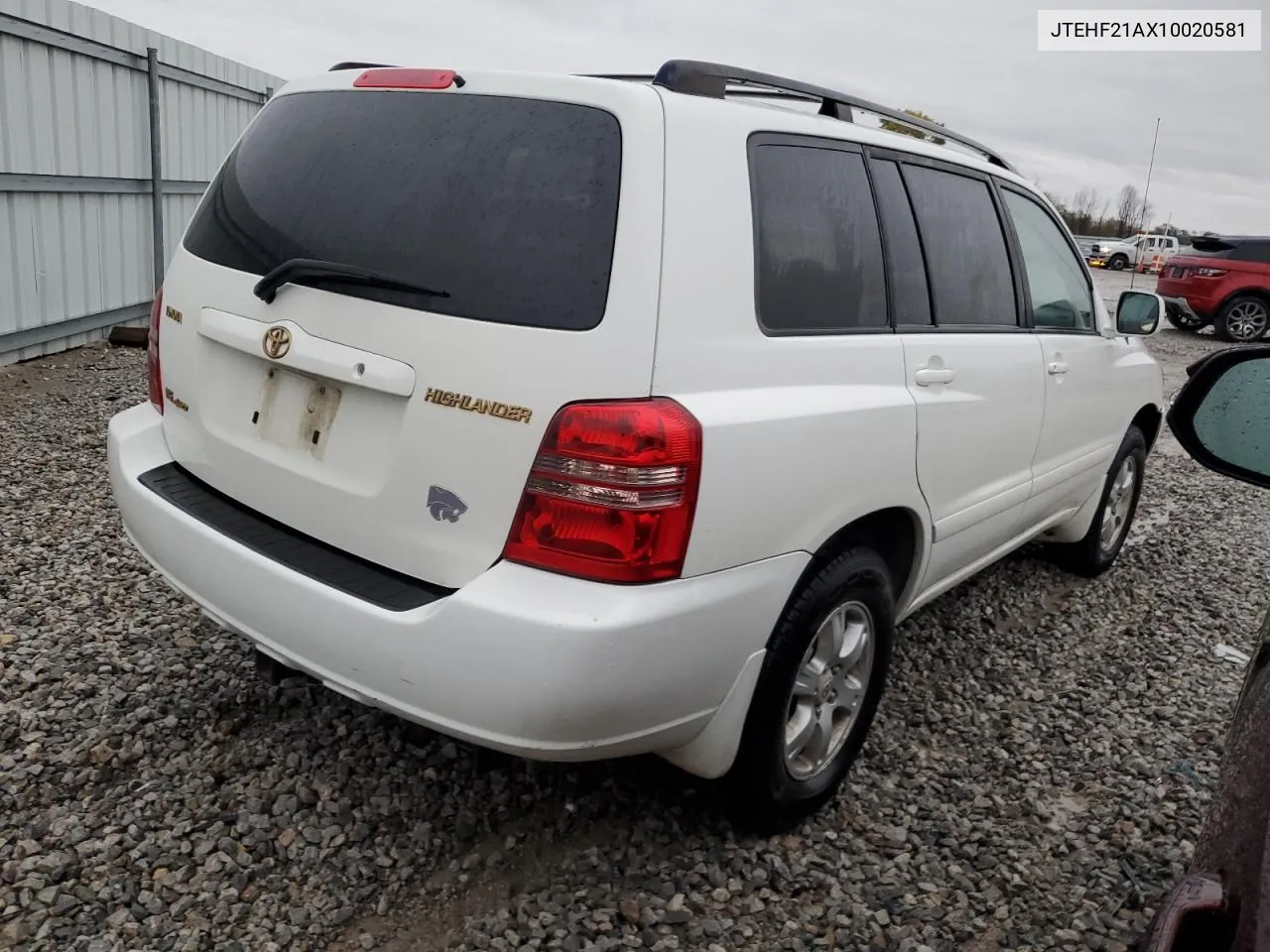 2001 Toyota Highlander VIN: JTEHF21AX10020581 Lot: 80004734