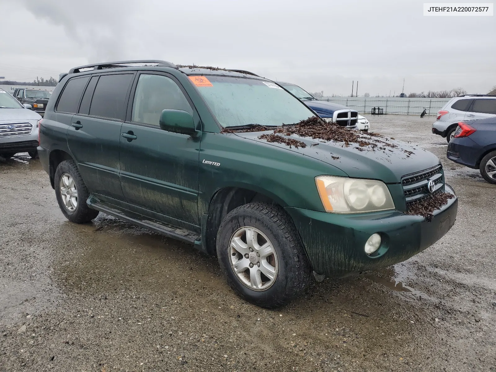 2002 Toyota Highlander Limited VIN: JTEHF21A220072577 Lot: 37741904