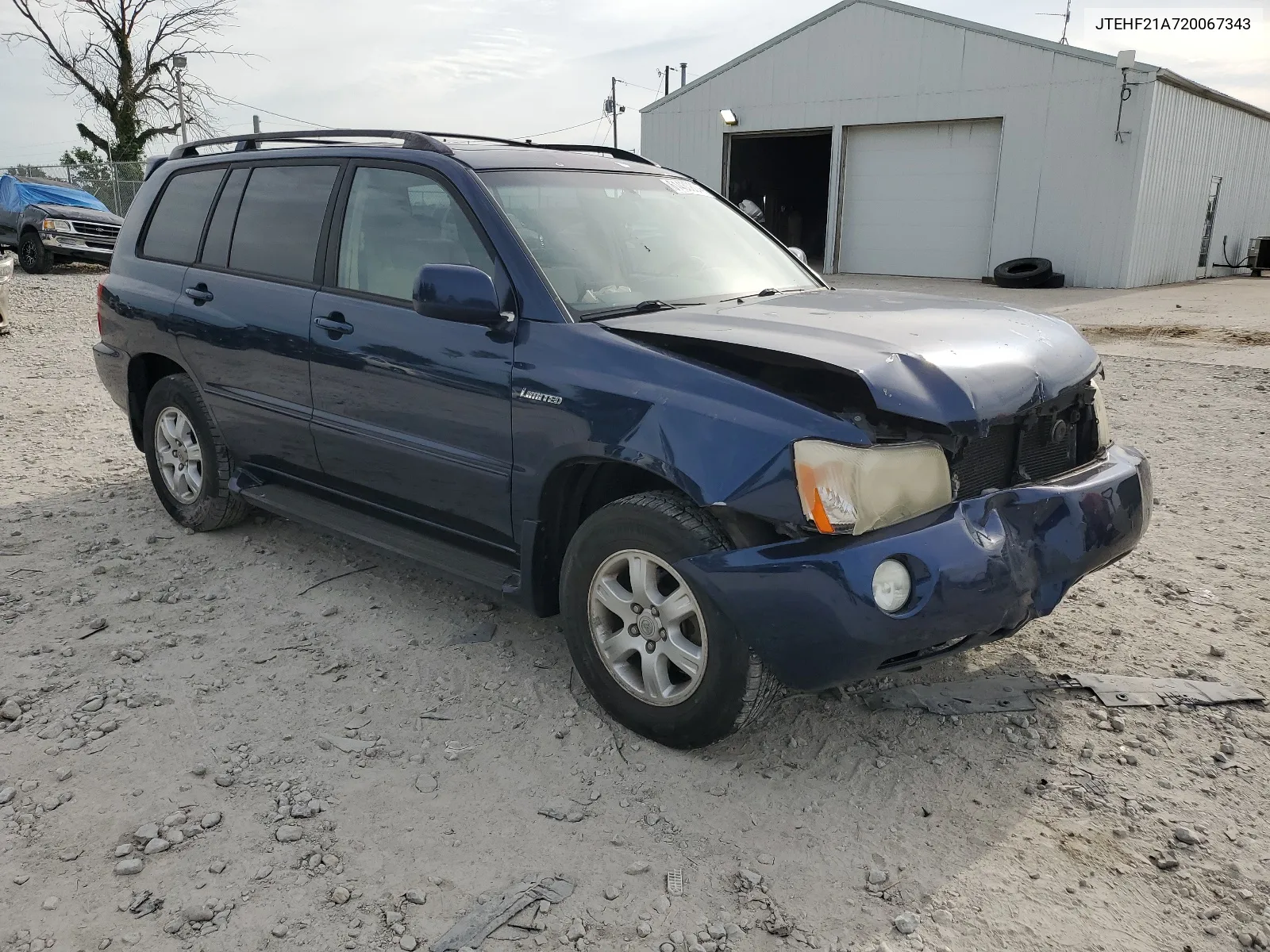 2002 Toyota Highlander Limited VIN: JTEHF21A720067343 Lot: 61430804