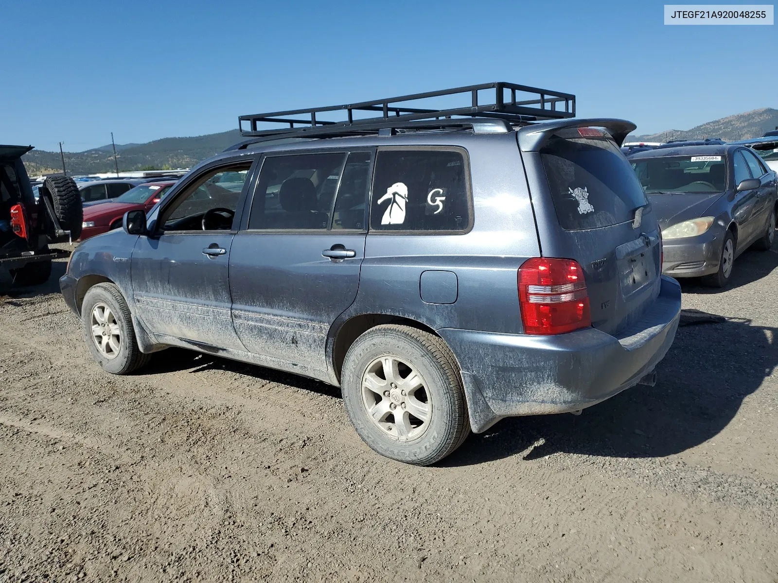 2002 Toyota Highlander Limited VIN: JTEGF21A920048255 Lot: 65044414