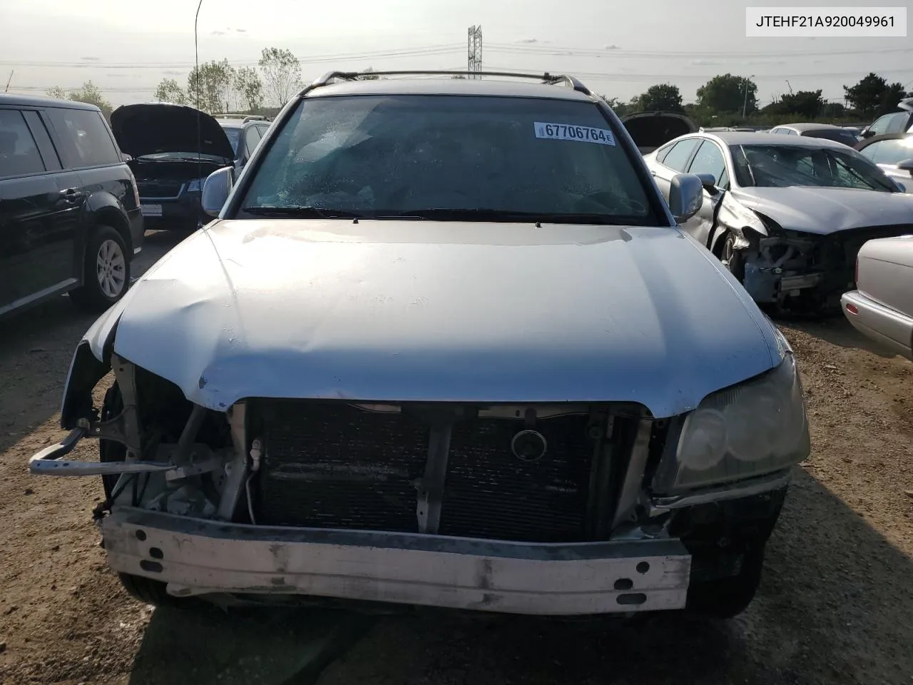 2002 Toyota Highlander Limited VIN: JTEHF21A920049961 Lot: 67706764