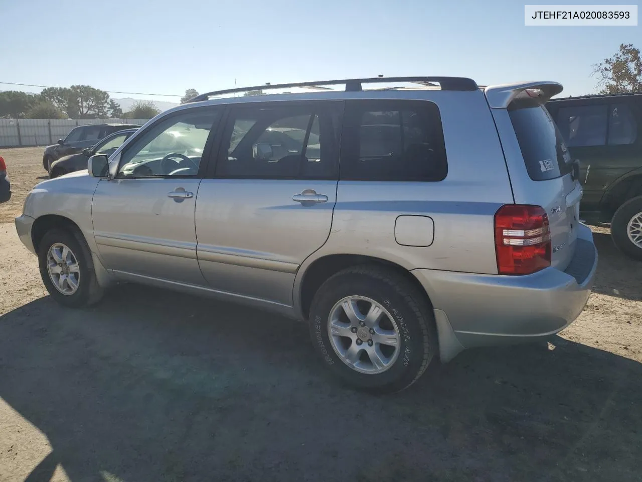 2002 Toyota Highlander Limited VIN: JTEHF21A020083593 Lot: 70272084