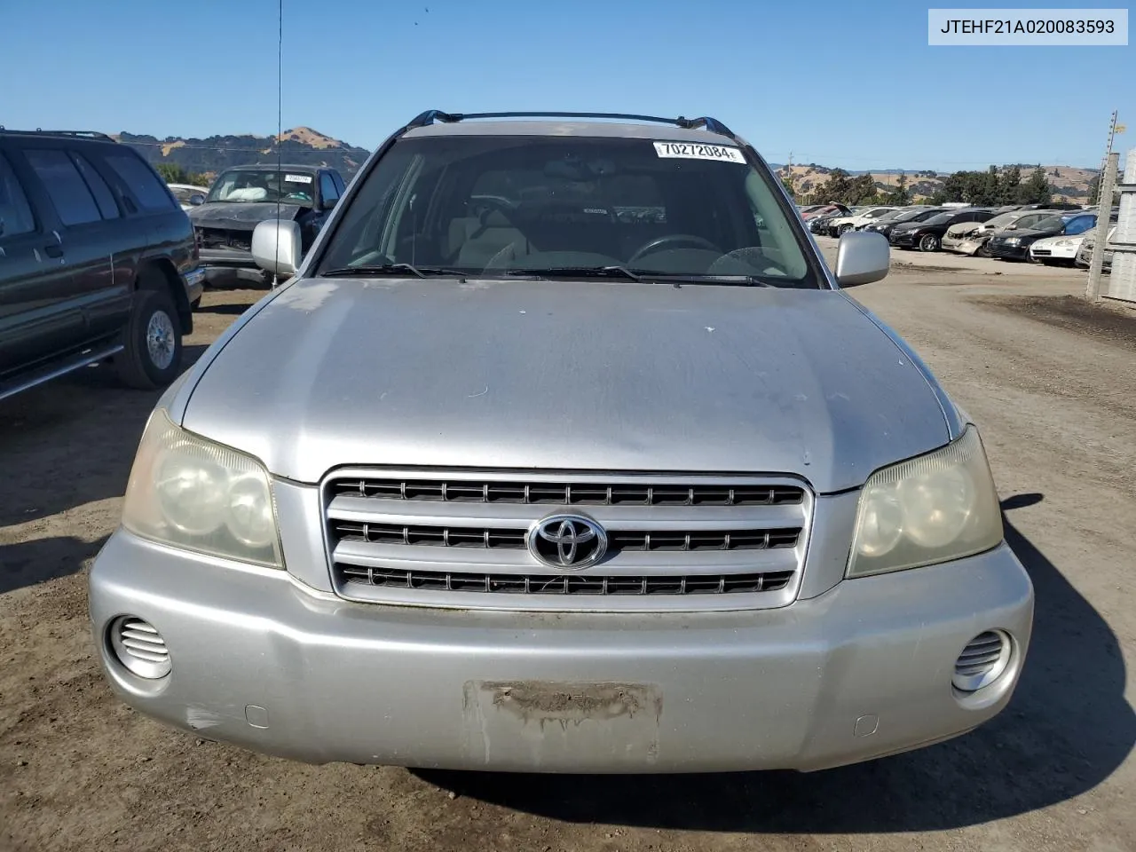 2002 Toyota Highlander Limited VIN: JTEHF21A020083593 Lot: 70272084