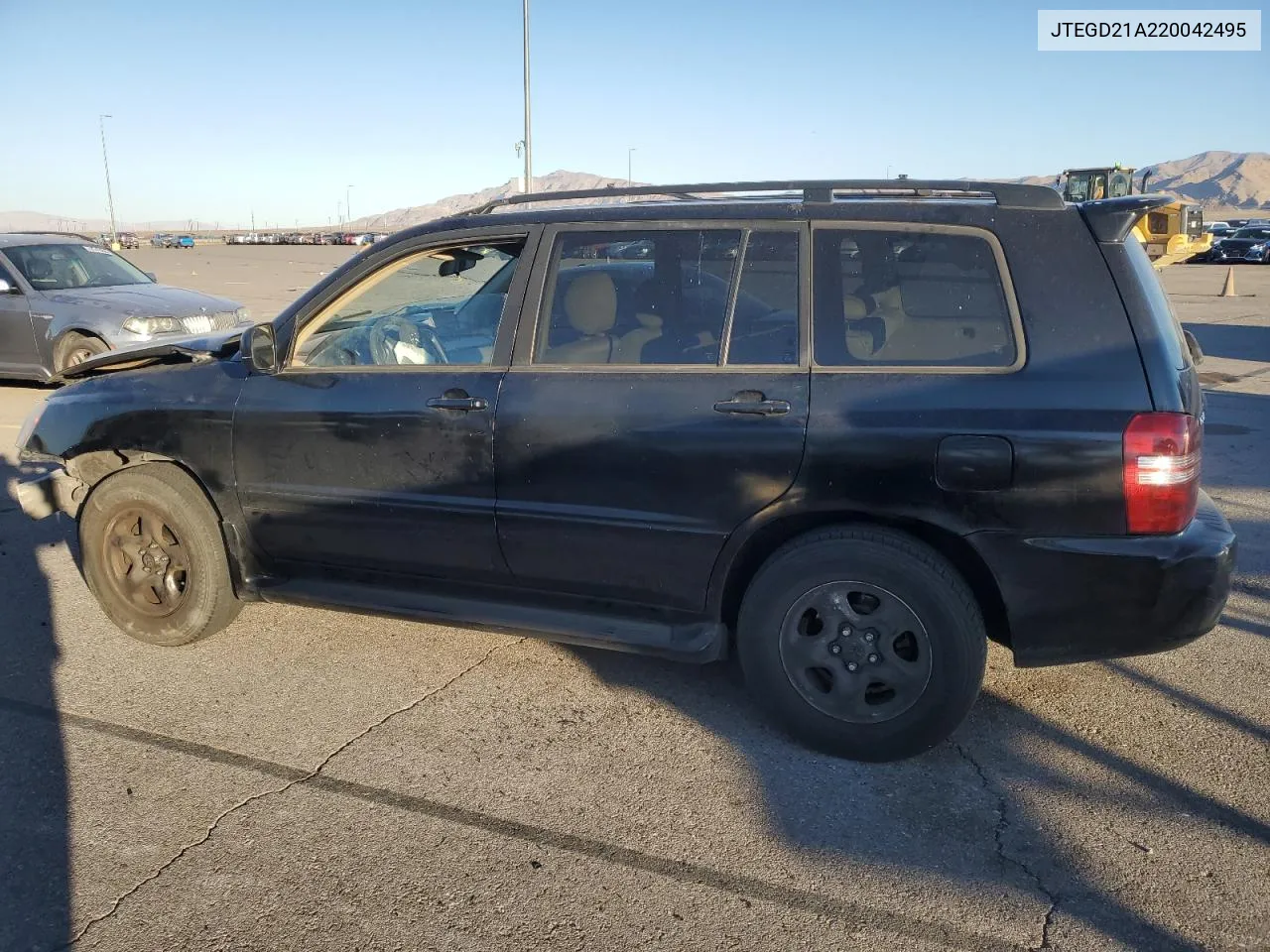 2002 Toyota Highlander VIN: JTEGD21A220042495 Lot: 72732634