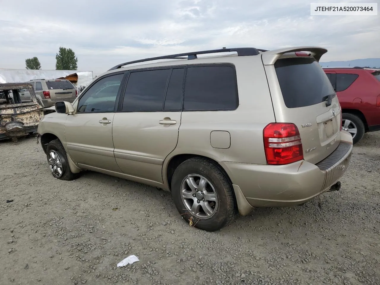 2002 Toyota Highlander Limited VIN: JTEHF21A520073464 Lot: 75708334