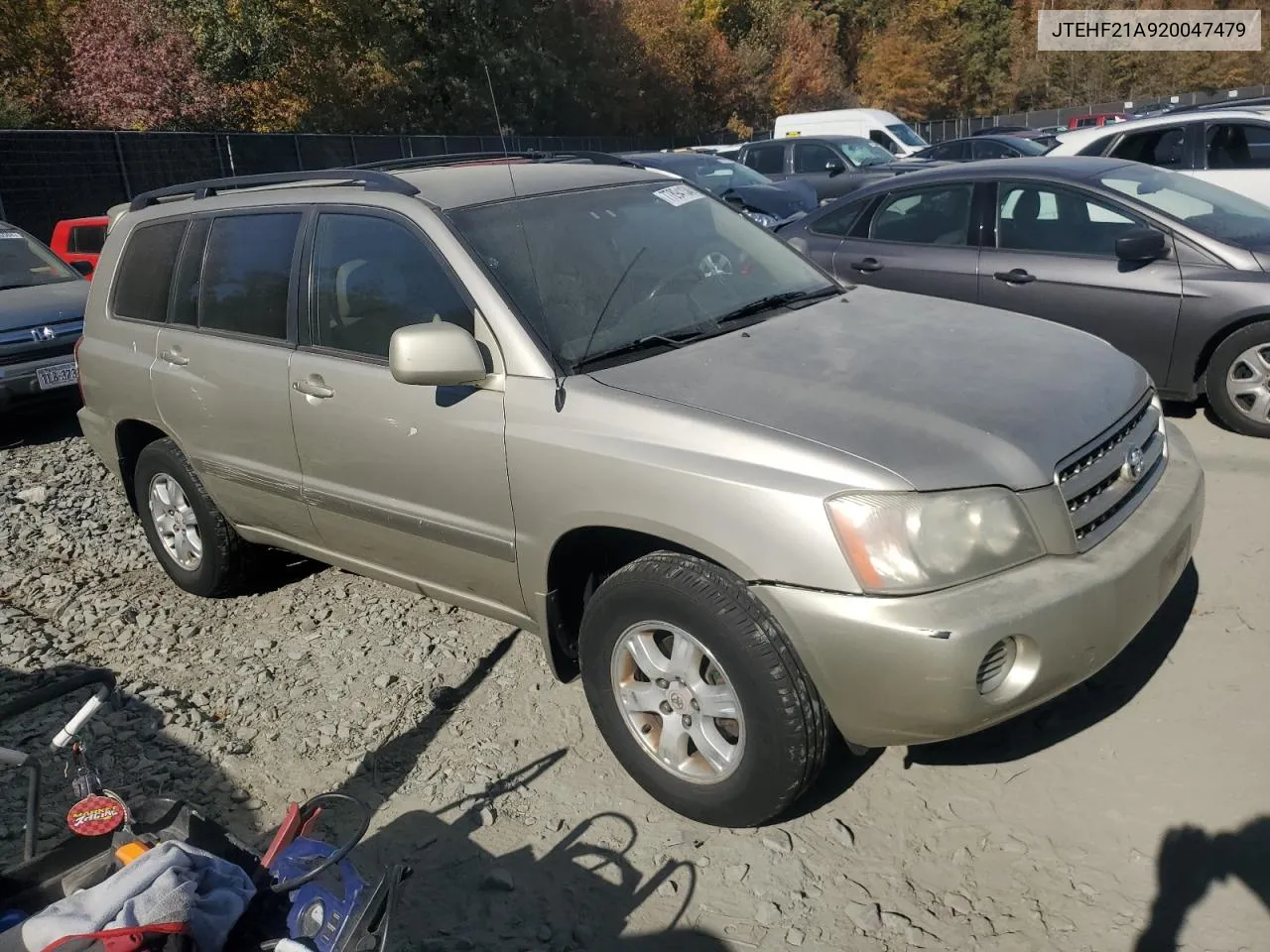 2002 Toyota Highlander Limited VIN: JTEHF21A920047479 Lot: 77894134