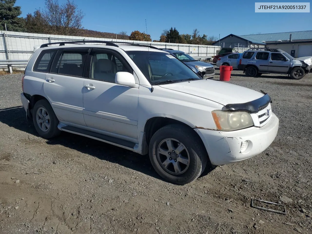 2002 Toyota Highlander Limited VIN: JTEHF21A920051337 Lot: 78001504