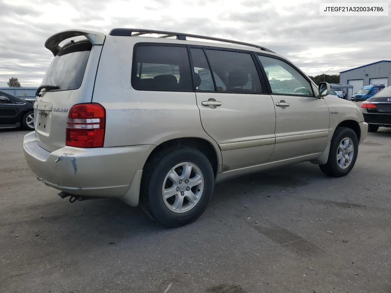 2002 Toyota Highlander Limited VIN: JTEGF21A320034786 Lot: 78061474