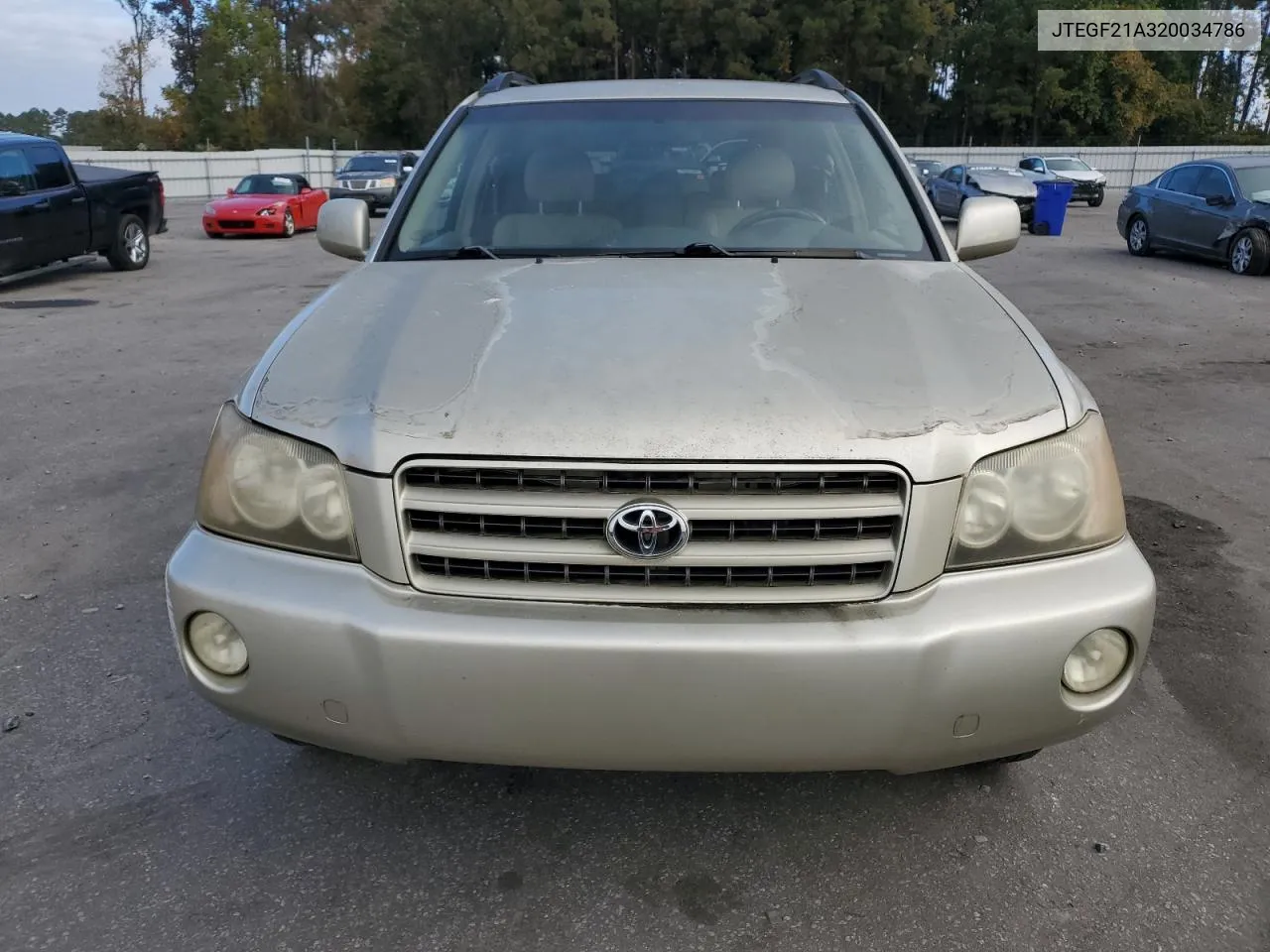 2002 Toyota Highlander Limited VIN: JTEGF21A320034786 Lot: 78061474