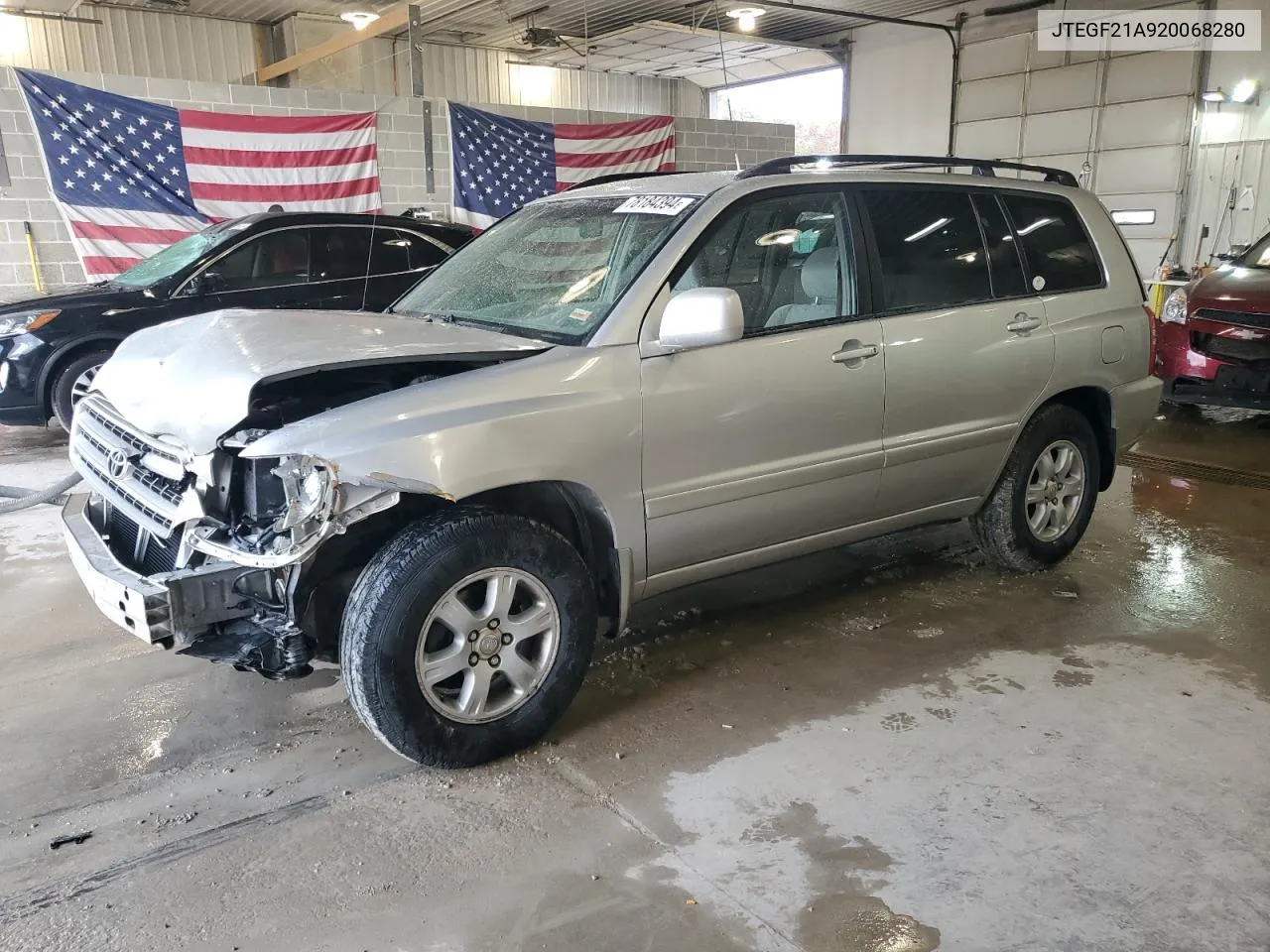 2002 Toyota Highlander Limited VIN: JTEGF21A920068280 Lot: 78184394