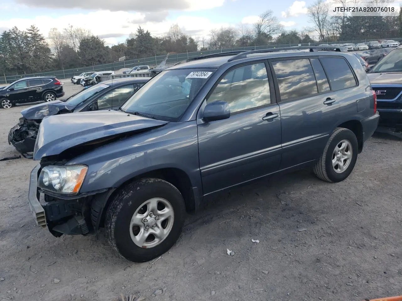 2002 Toyota Highlander Limited VIN: JTEHF21A820076018 Lot: 79742854