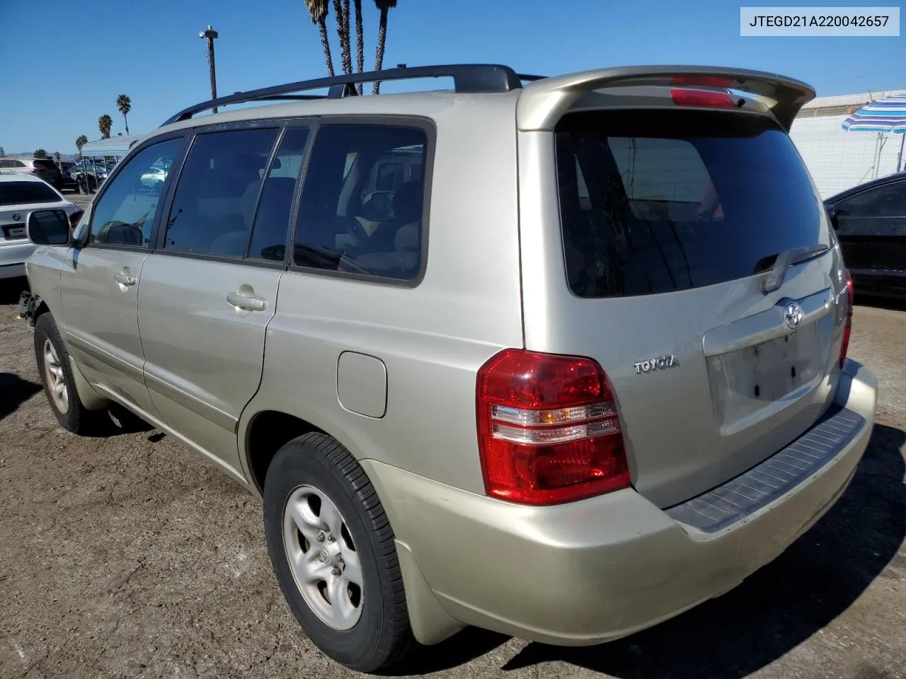 2002 Toyota Highlander VIN: JTEGD21A220042657 Lot: 80050194