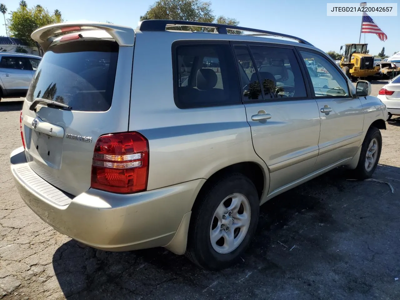 2002 Toyota Highlander VIN: JTEGD21A220042657 Lot: 80050194