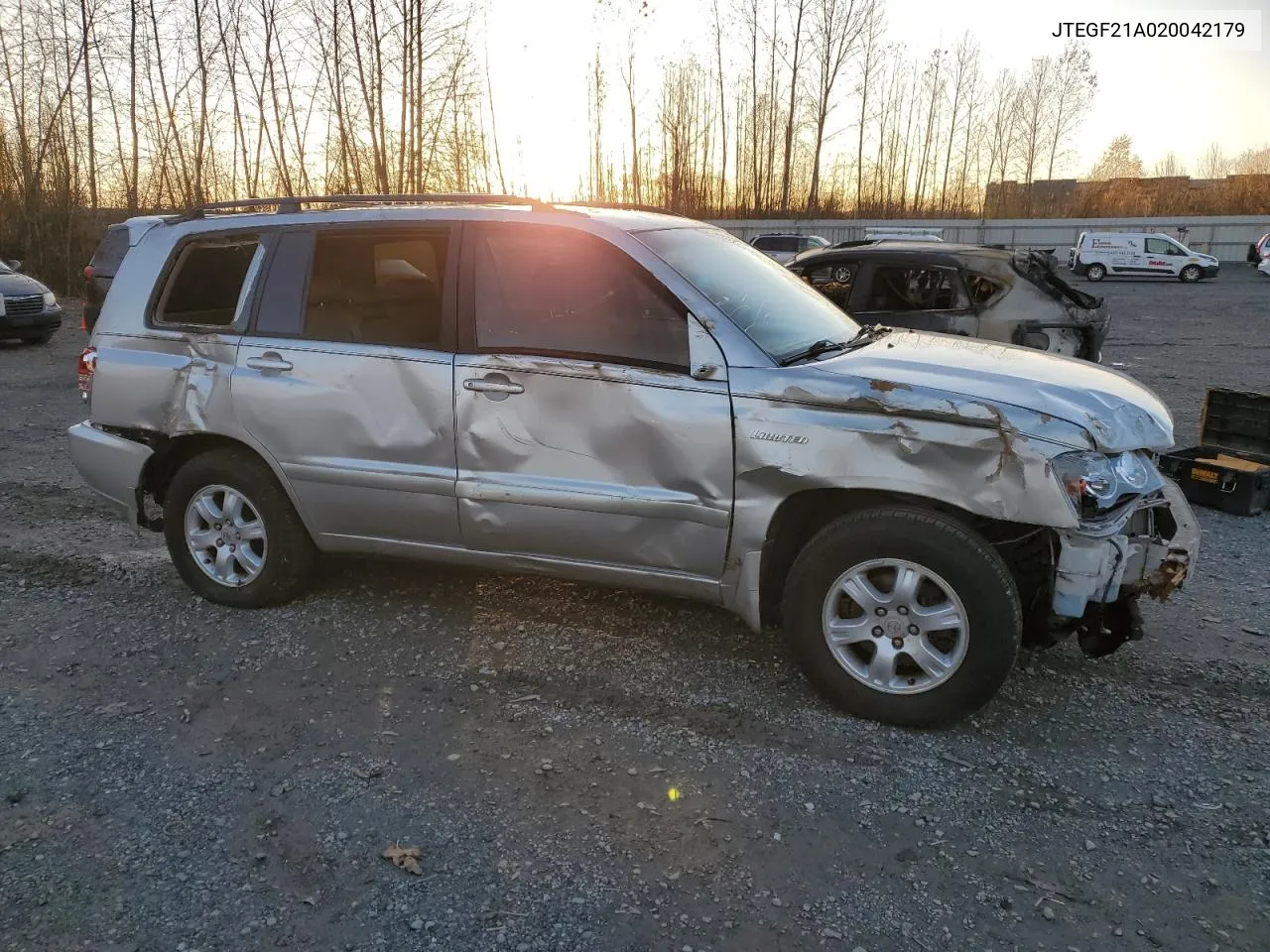 2002 Toyota Highlander Limited VIN: JTEGF21A020042179 Lot: 80122564