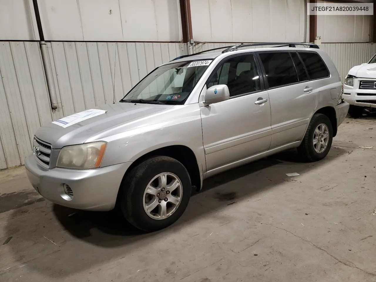 2002 Toyota Highlander Limited VIN: JTEGF21A820039448 Lot: 80207974