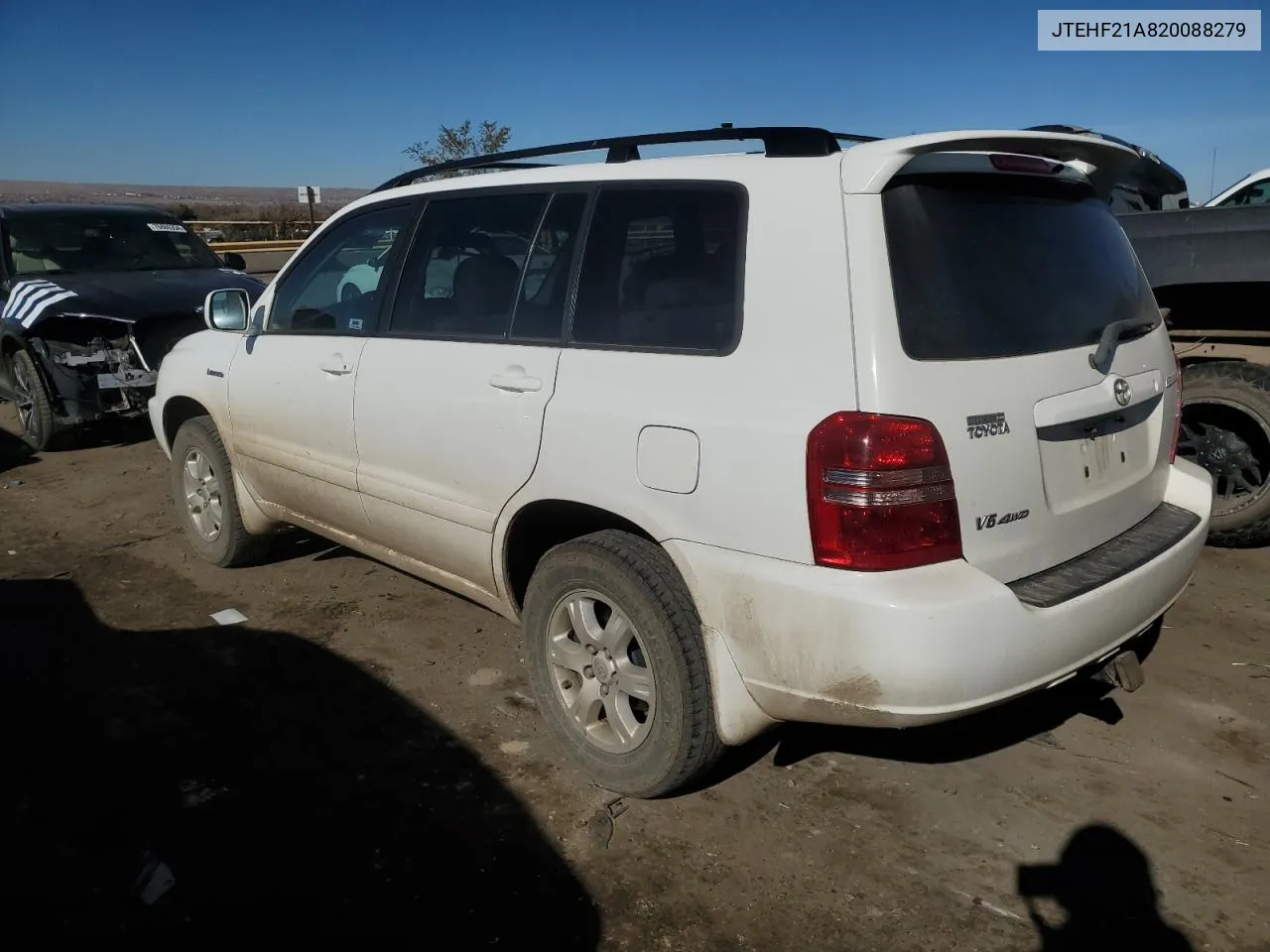 2002 Toyota Highlander Limited VIN: JTEHF21A820088279 Lot: 80772764