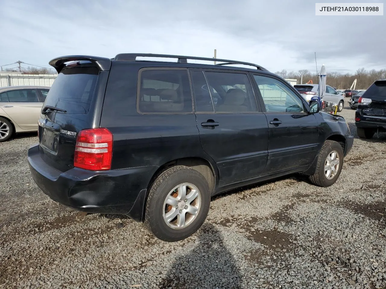 2003 Toyota Highlander Limited VIN: JTEHF21A030118988 Lot: 48374724