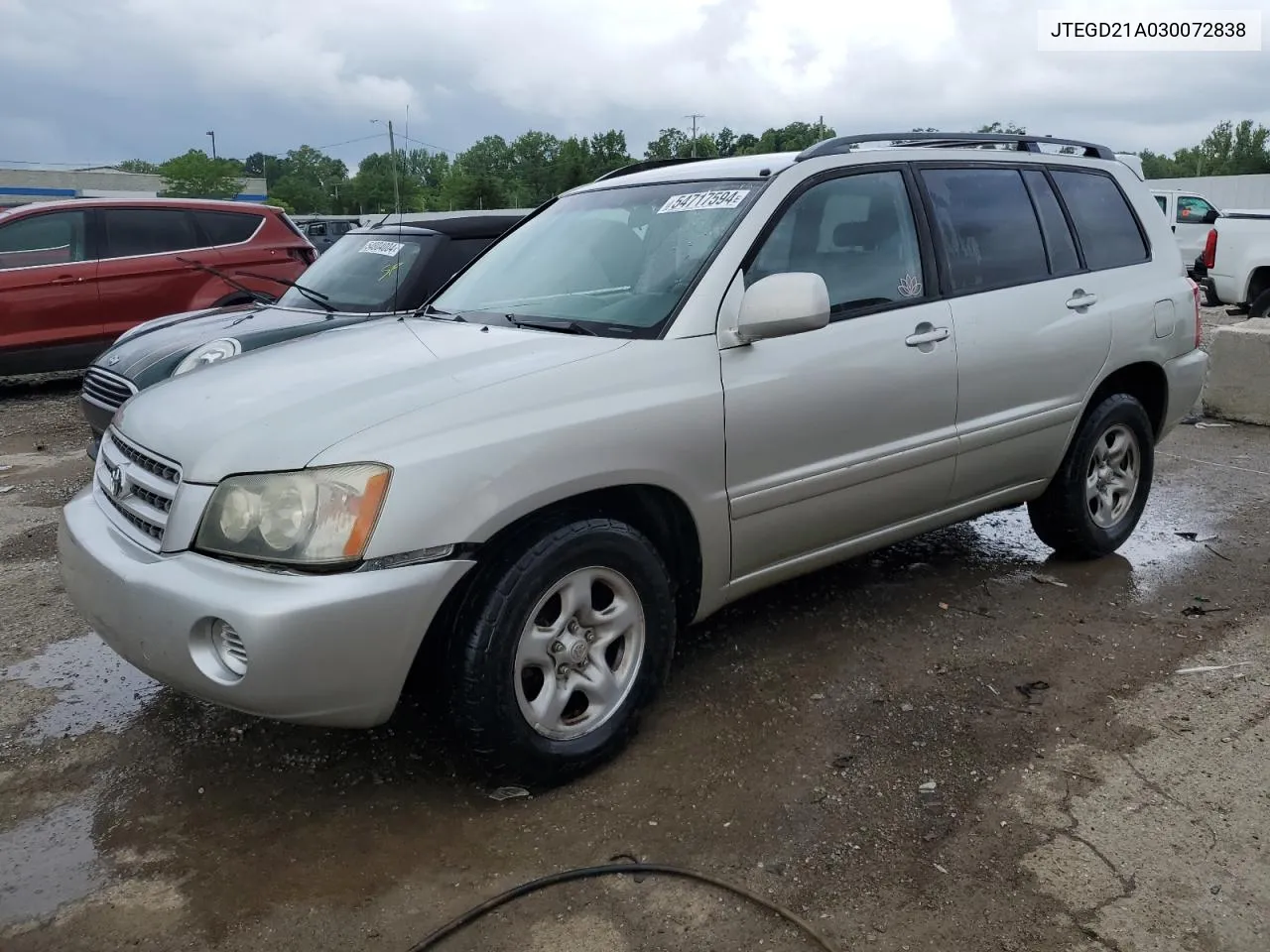 2003 Toyota Highlander VIN: JTEGD21A030072838 Lot: 54717594