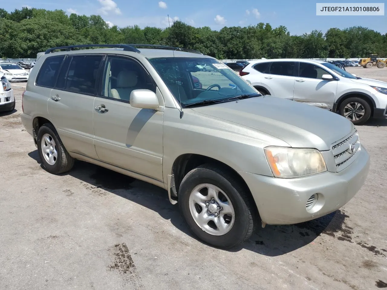 2003 Toyota Highlander Limited VIN: JTEGF21A130108806 Lot: 63412094