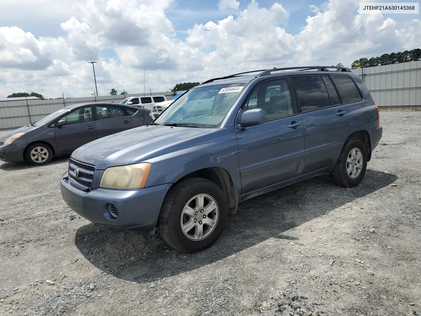 2003 Toyota Highlander Limited VIN: JTEHF21A630145368 Lot: 63894644