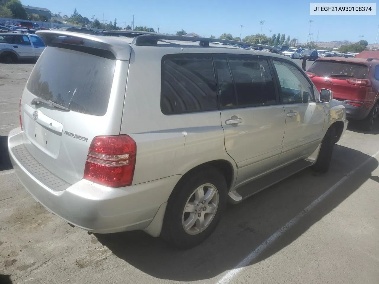 2003 Toyota Highlander Limited VIN: JTEGF21A930108374 Lot: 64101474