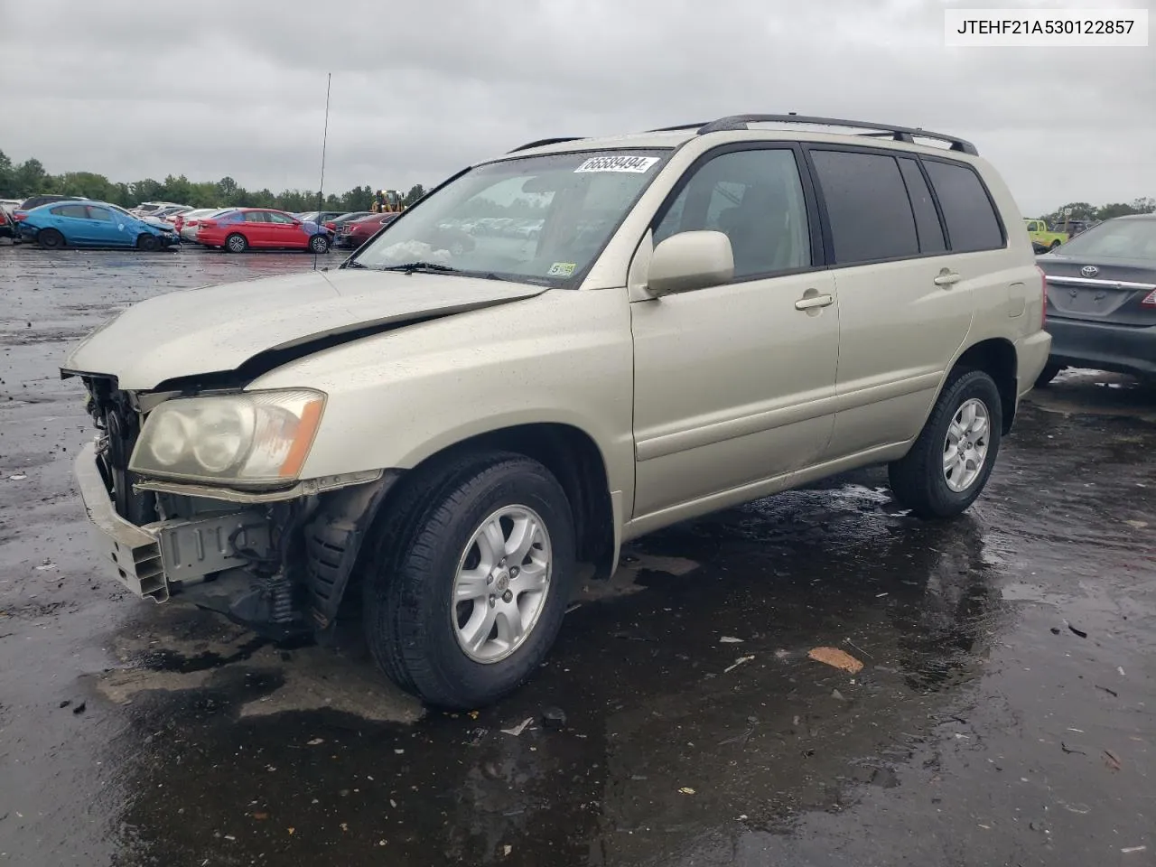 2003 Toyota Highlander Limited VIN: JTEHF21A530122857 Lot: 66589494