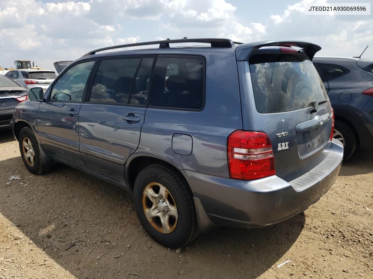 2003 Toyota Highlander VIN: JTEGD21A930069596 Lot: 66948214