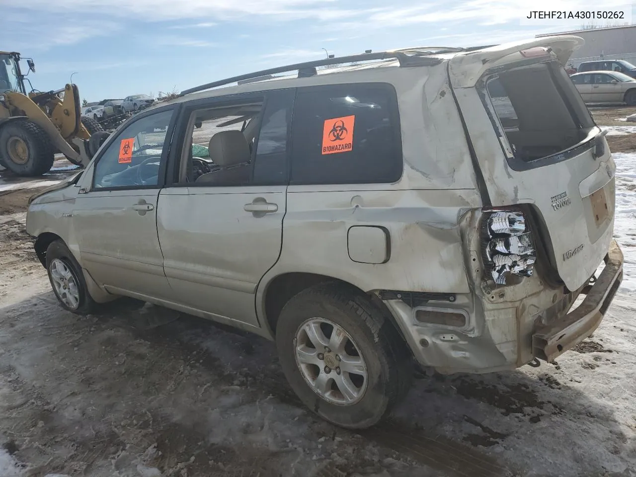 2003 Toyota Highlander Limited VIN: JTEHF21A430150262 Lot: 67494254