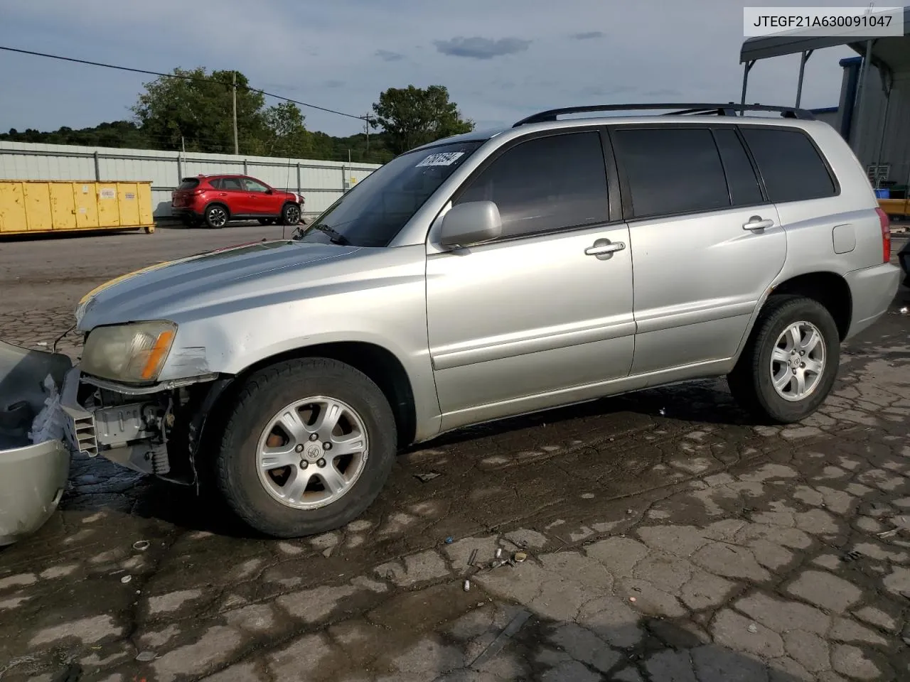 2003 Toyota Highlander Limited VIN: JTEGF21A630091047 Lot: 67681594