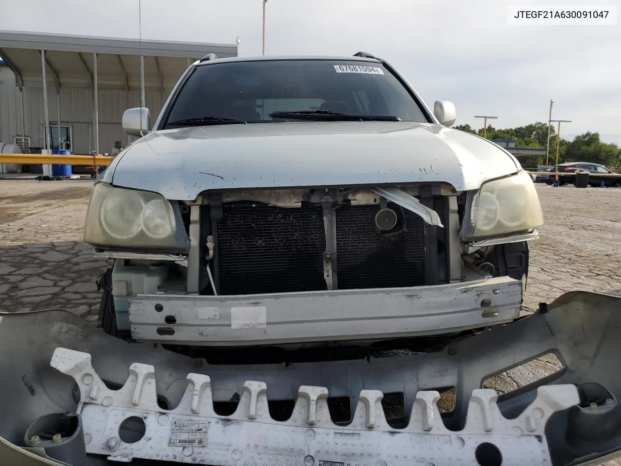 2003 Toyota Highlander Limited VIN: JTEGF21A630091047 Lot: 67681594