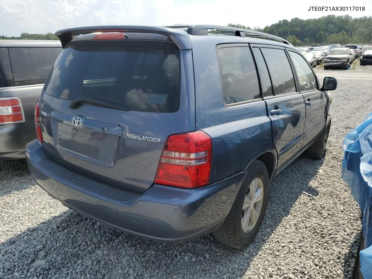 2003 Toyota Highlander Limited VIN: JTEGF21AX30117018 Lot: 67875634