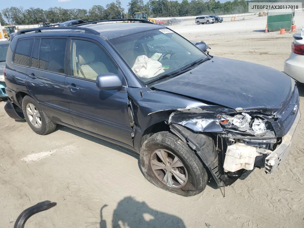 2003 Toyota Highlander Limited VIN: JTEGF21AX30117018 Lot: 67875634