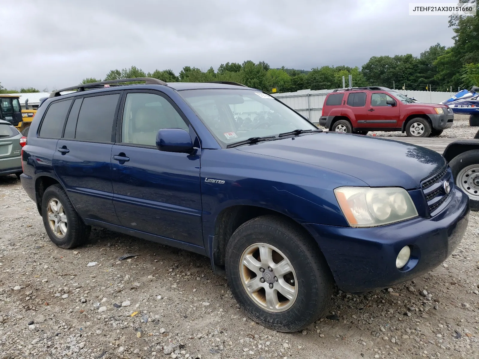 2003 Toyota Highlander Limited VIN: JTEHF21AX30151660 Lot: 67897564