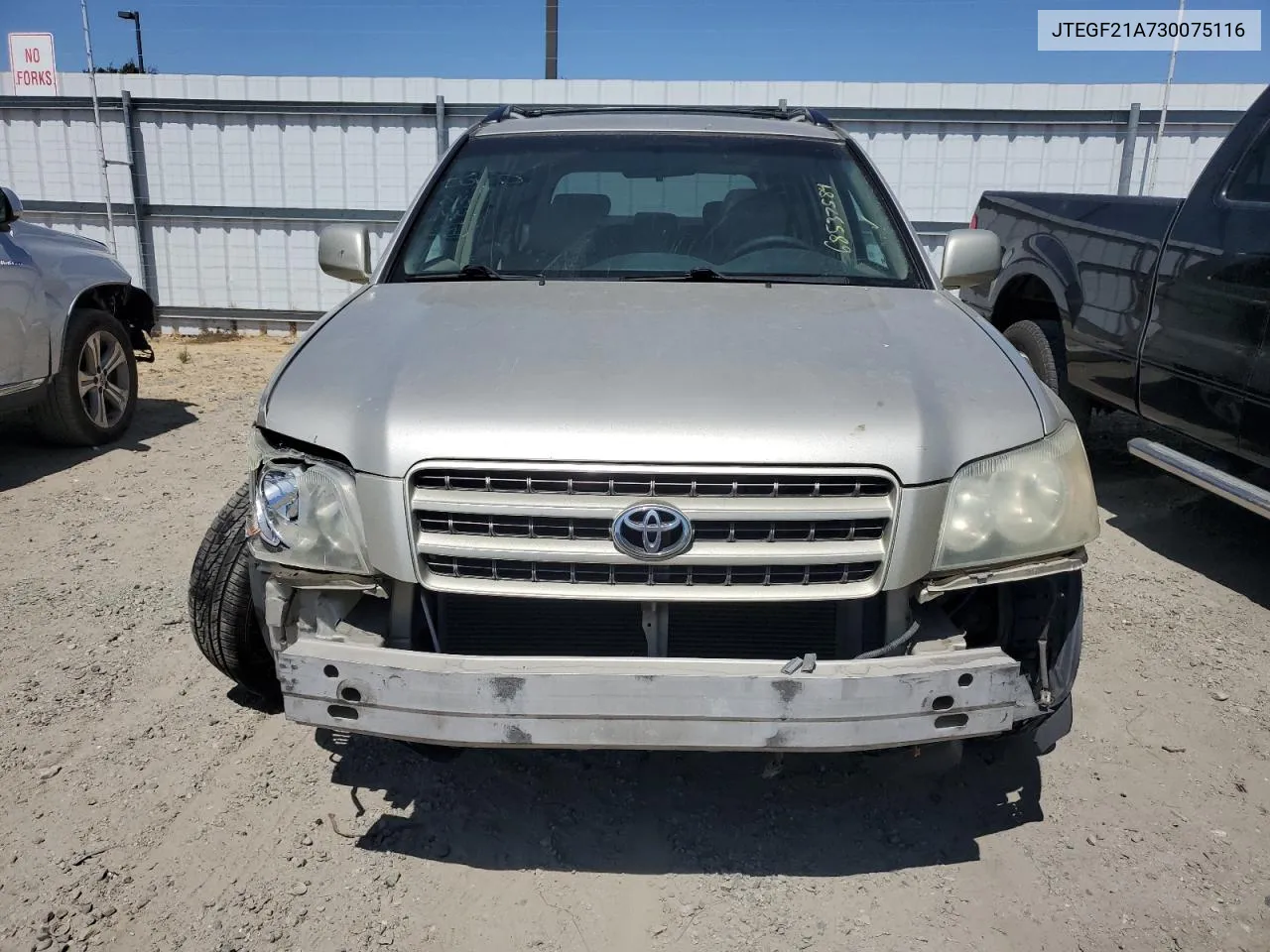 2003 Toyota Highlander Limited VIN: JTEGF21A730075116 Lot: 68537584