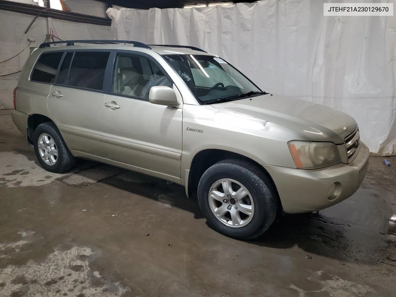 2003 Toyota Highlander Limited VIN: JTEHF21A230129670 Lot: 69394244