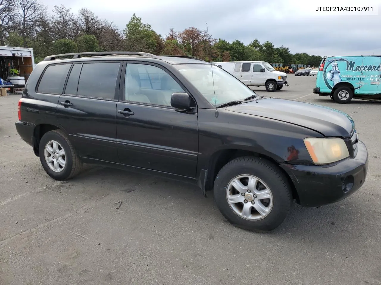 2003 Toyota Highlander Limited VIN: JTEGF21A430107911 Lot: 70096904