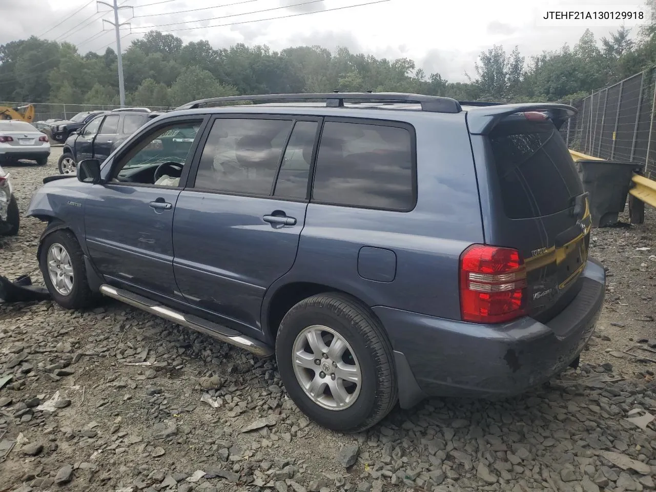 2003 Toyota Highlander Limited VIN: JTEHF21A130129918 Lot: 70181394