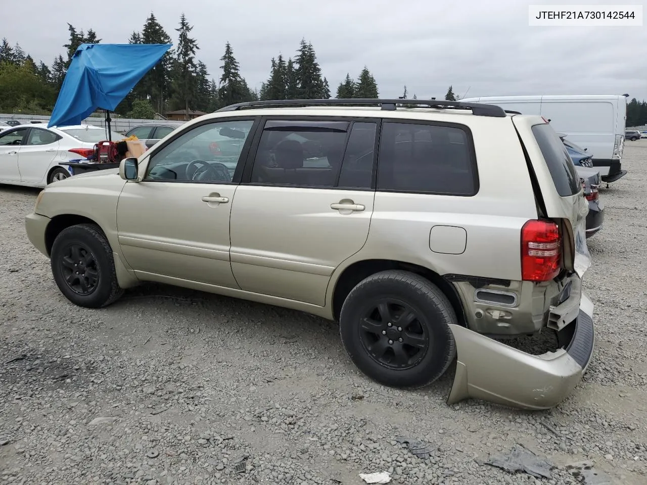 2003 Toyota Highlander Limited VIN: JTEHF21A730142544 Lot: 70805794