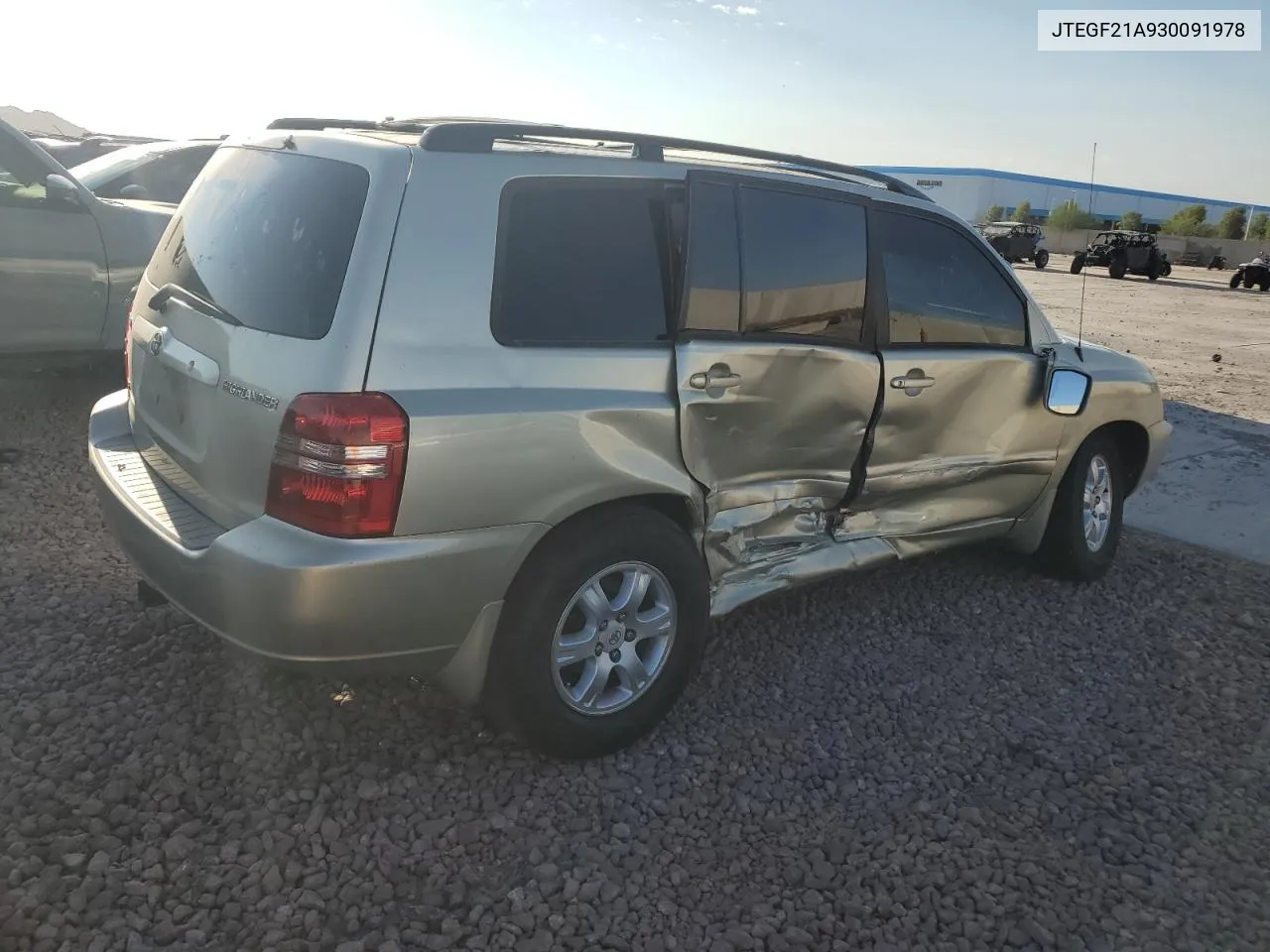 2003 Toyota Highlander Limited VIN: JTEGF21A930091978 Lot: 70841364