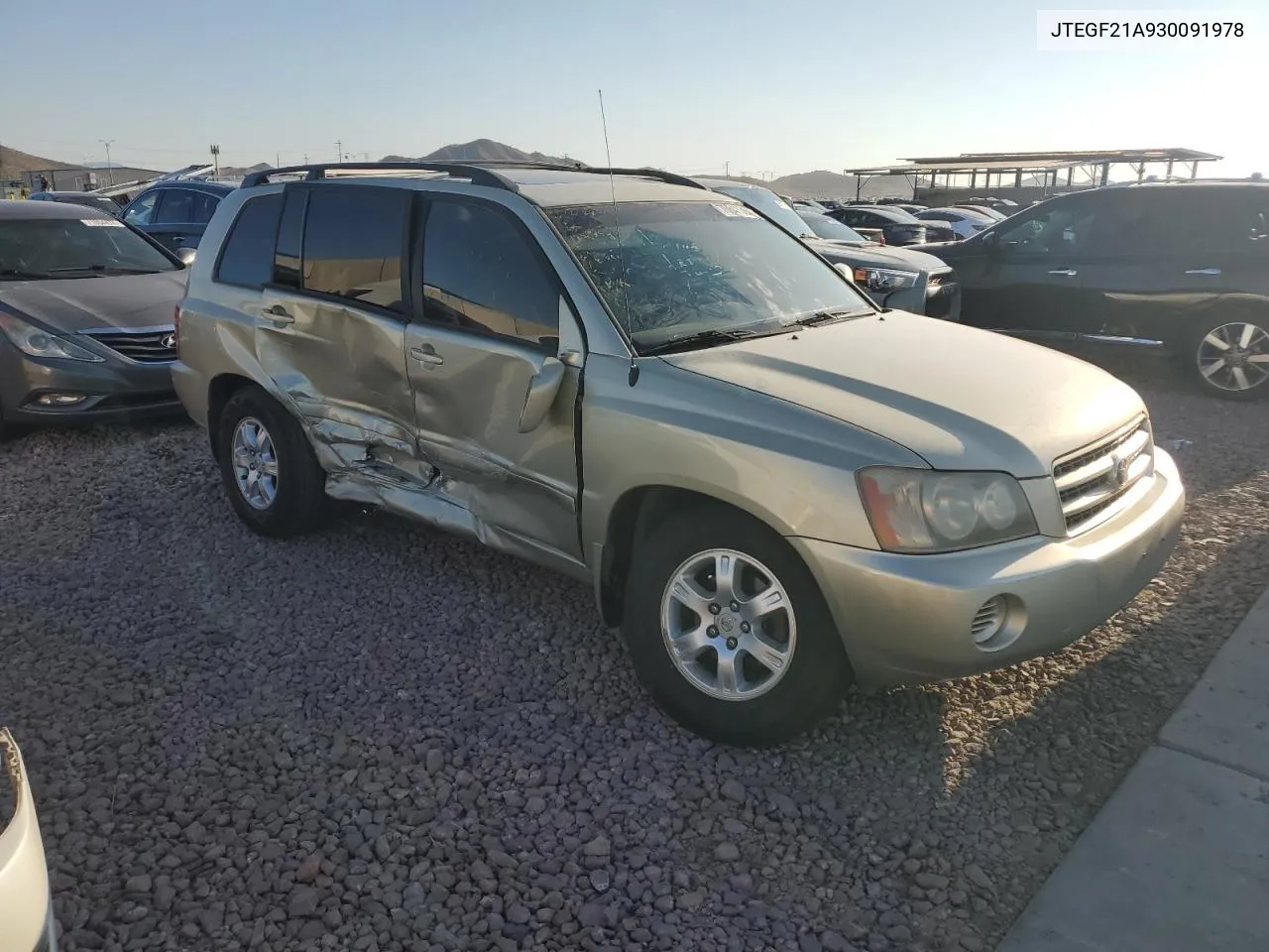 2003 Toyota Highlander Limited VIN: JTEGF21A930091978 Lot: 70841364