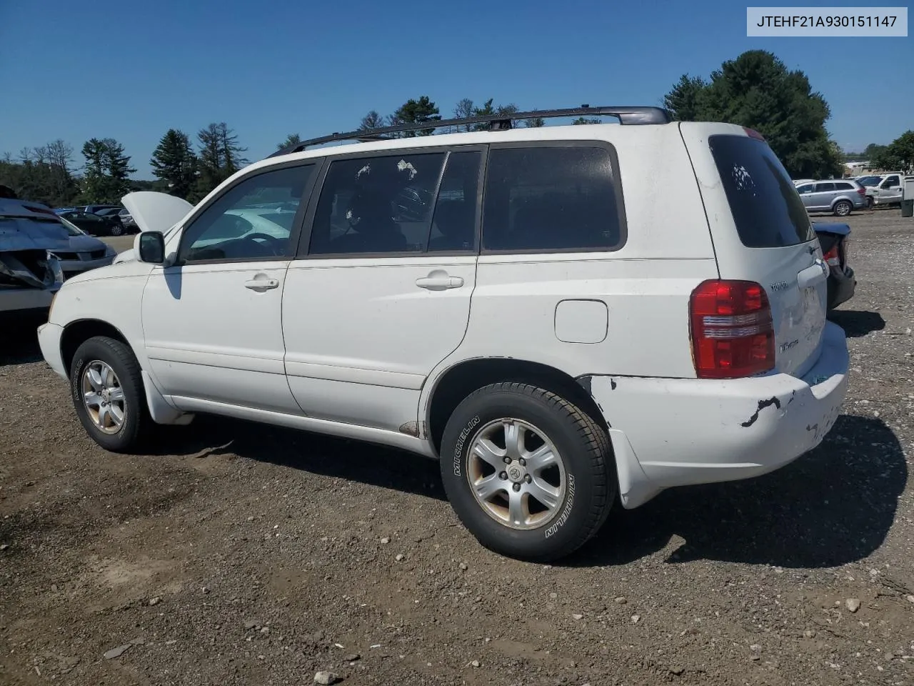 2003 Toyota Highlander Limited VIN: JTEHF21A930151147 Lot: 71008704