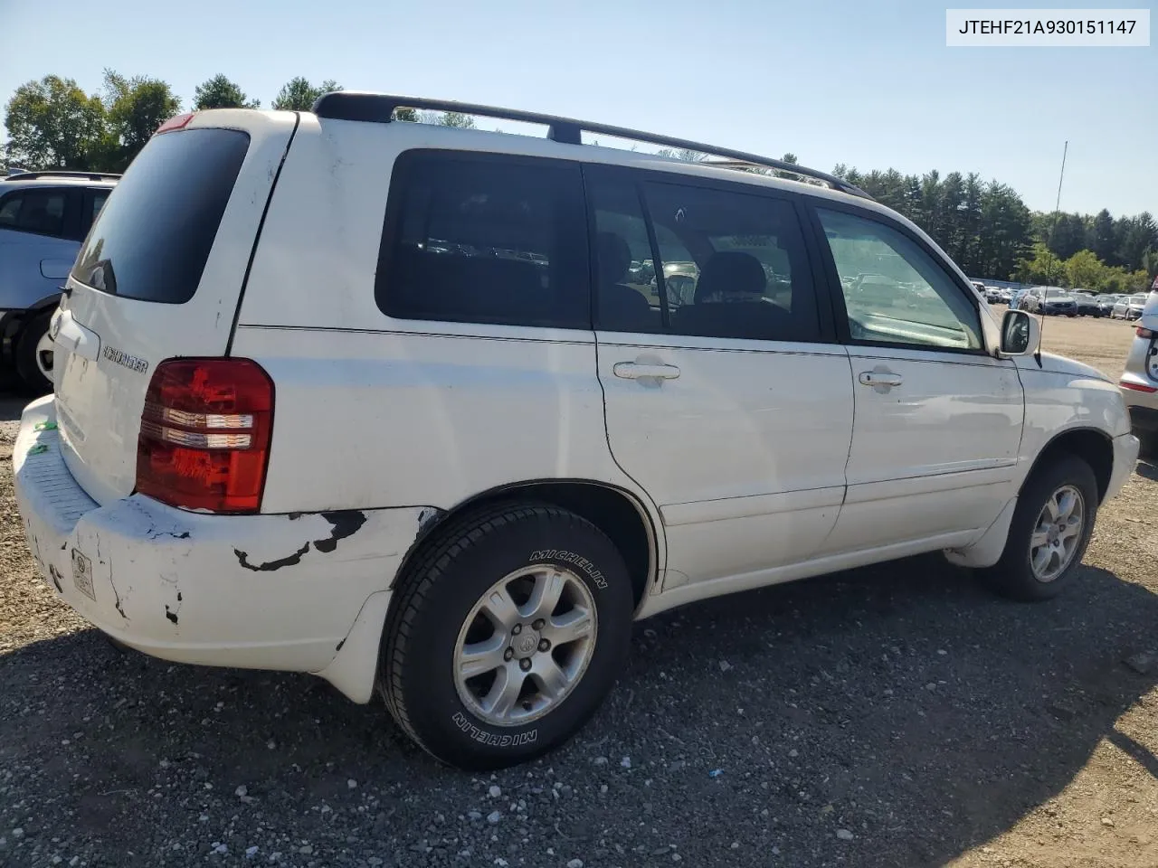 2003 Toyota Highlander Limited VIN: JTEHF21A930151147 Lot: 71008704