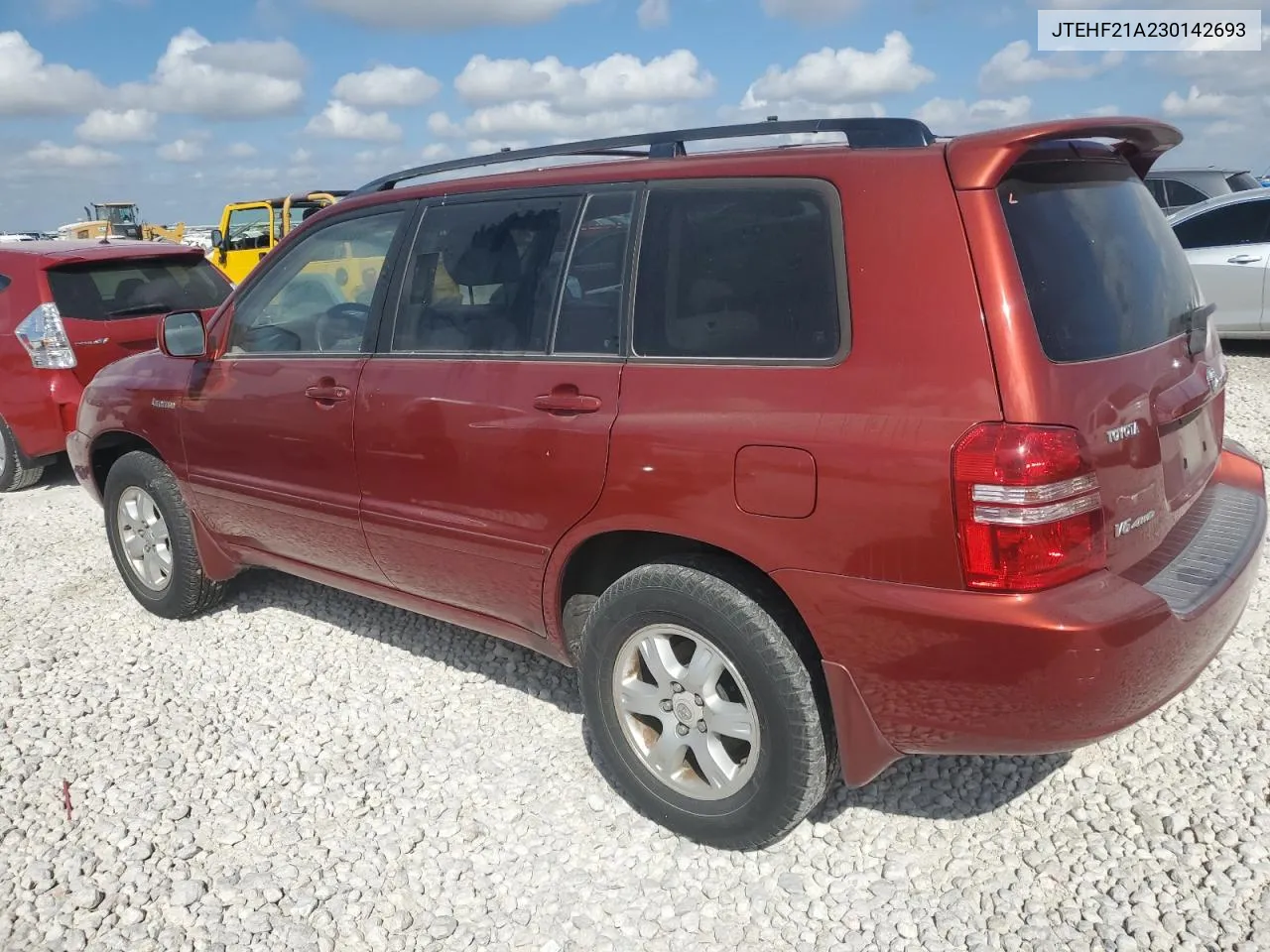 2003 Toyota Highlander Limited VIN: JTEHF21A230142693 Lot: 72361854