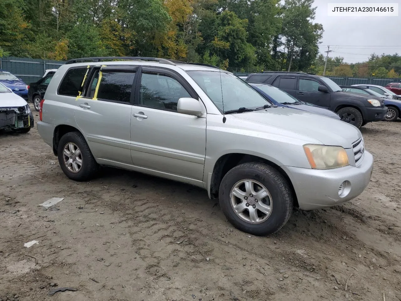 2003 Toyota Highlander Limited VIN: JTEHF21A230146615 Lot: 72449174