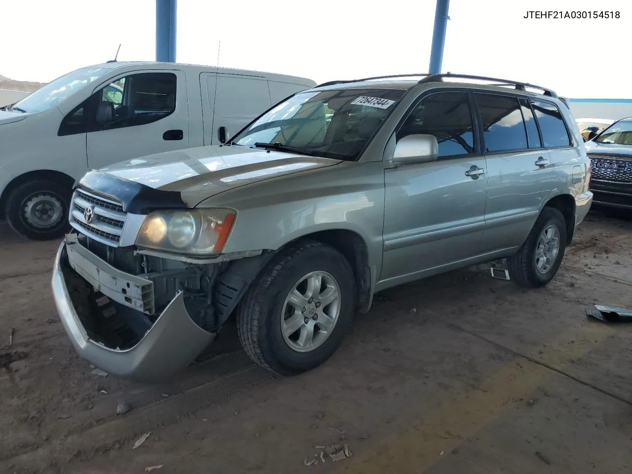 2003 Toyota Highlander Limited VIN: JTEHF21A030154518 Lot: 72647344