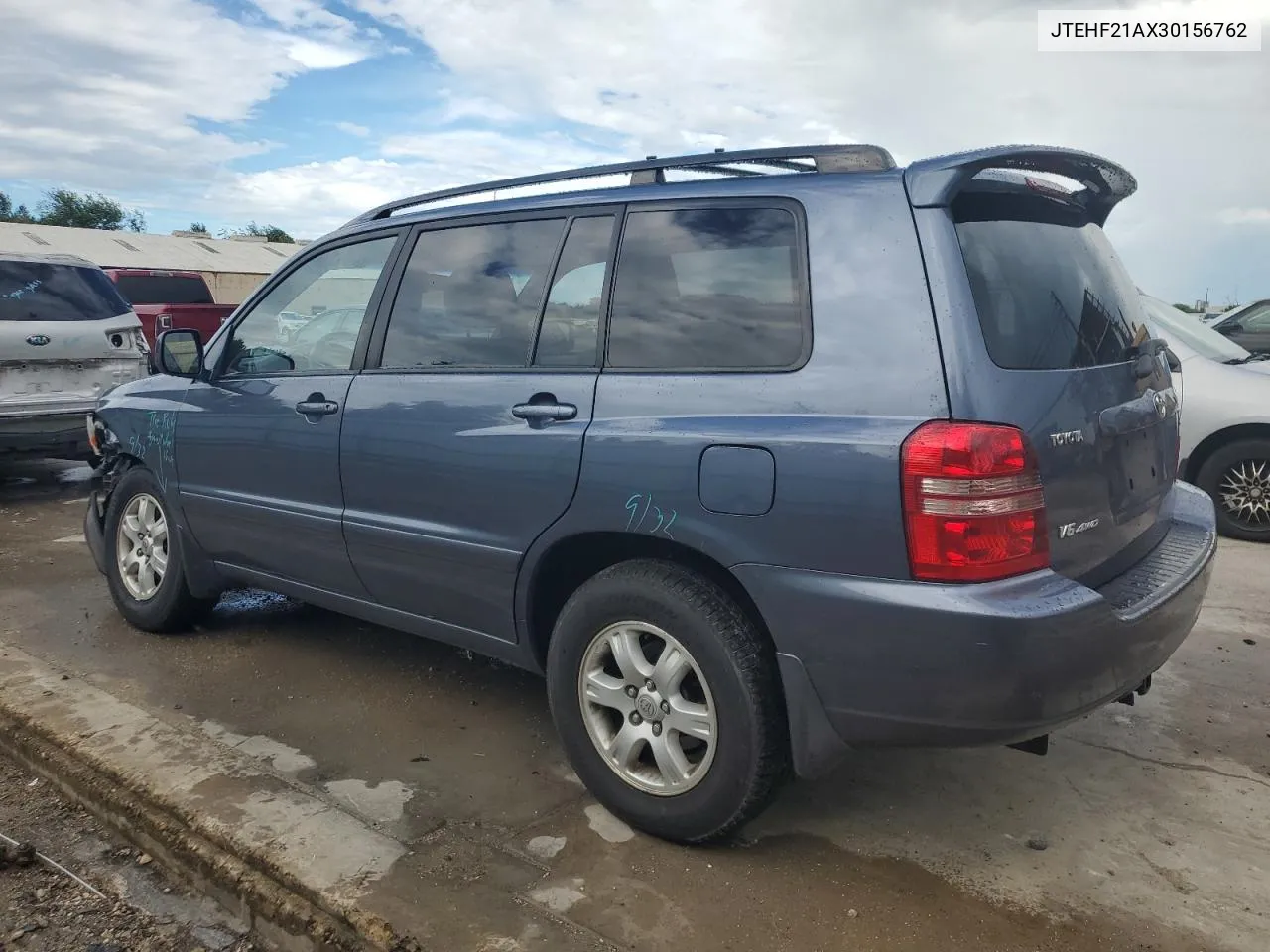 2003 Toyota Highlander Limited VIN: JTEHF21AX30156762 Lot: 73030264