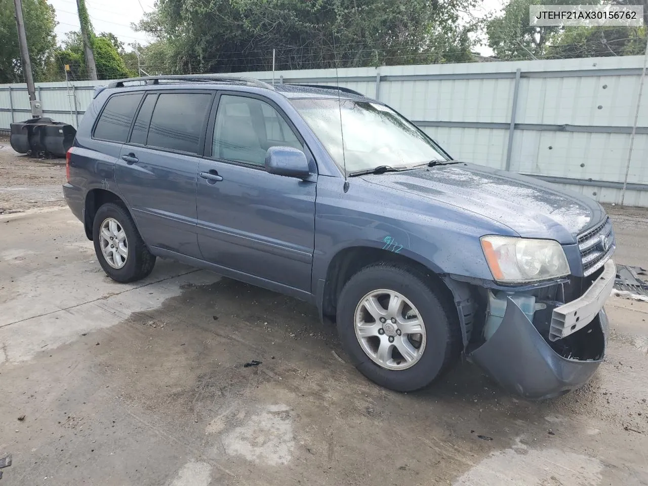 2003 Toyota Highlander Limited VIN: JTEHF21AX30156762 Lot: 73030264